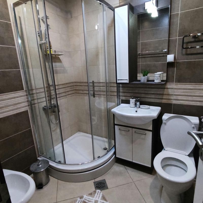 Apartman Queen Niš – stan na dan sa đakuzijem - Mediana — spavaća soba sa francuskim ležajem, apartman na dan u Niš (fotografija 8 od 9)