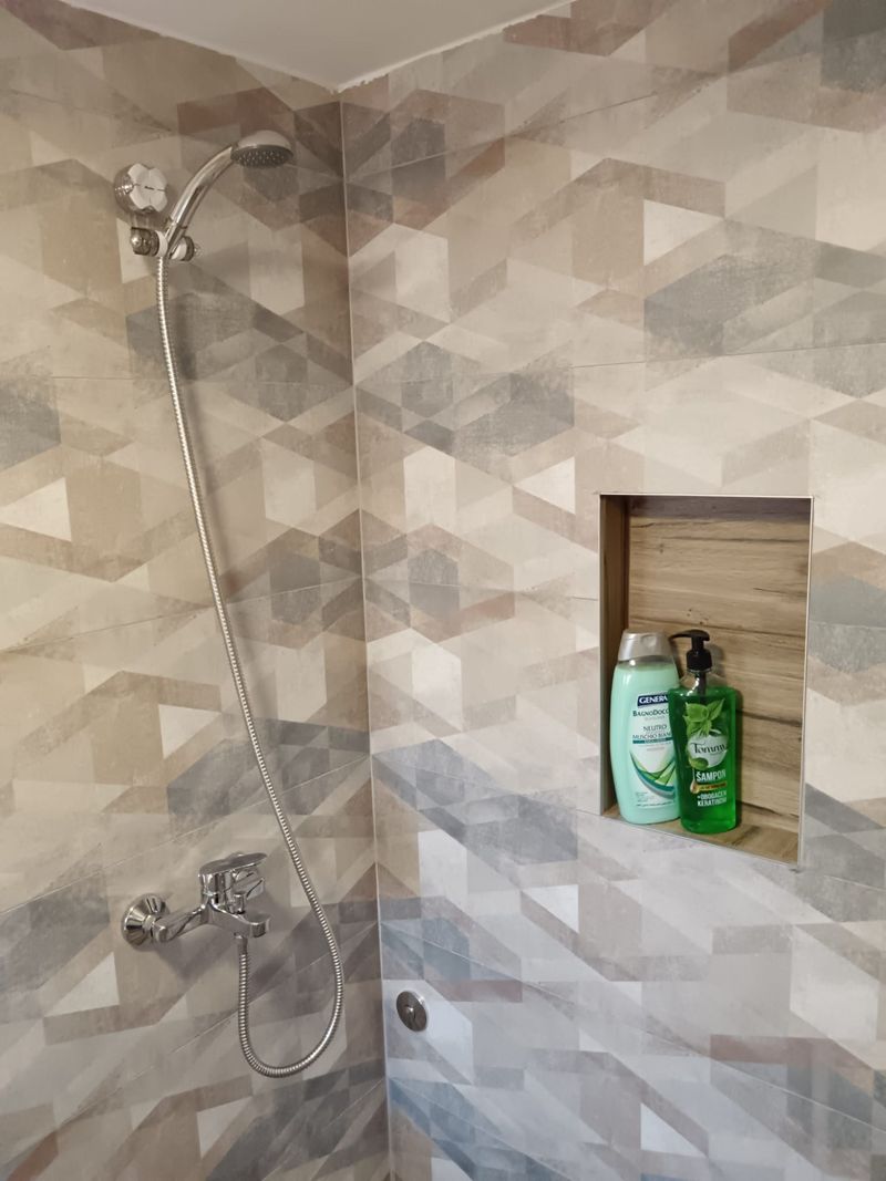Stan na dan Niš - Centar — kupatilo sa tuš kabinom, apartman na dan u Niš (fotografija 9 od 10)