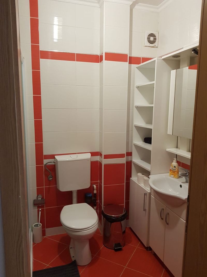 Stan na dan Centar Kragujevac | Apartman Kragujevac — kupatilo sa tuš kabinom, apartman na dan u Kragujevac (fotografija 9 od 14)