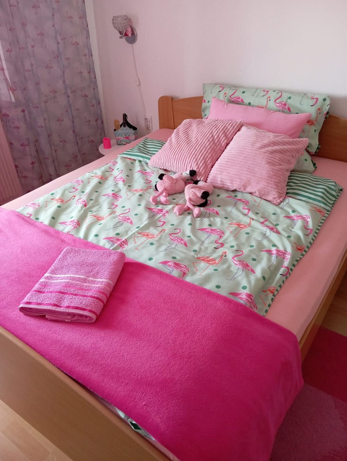 Apartman Pink Flamingo Nest Senta | Stan na dan Senta — dnevna soba, apartman na dan u Senta (fotografija 1 od 9)