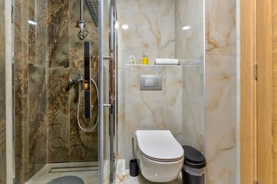 K-Lux Apartman Zlatibor | Stan na dan Zlatibor — kupatilo sa tuš kabinom, apartman na dan u Zlatibor (fotografija 9 od 11)