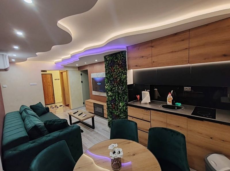 Princ Lux Spa Novi Sad – Stan na dan sa đakuzijem i saunom — kuhinja, apartman na dan u Novi Sad (fotografija 3 od 16)