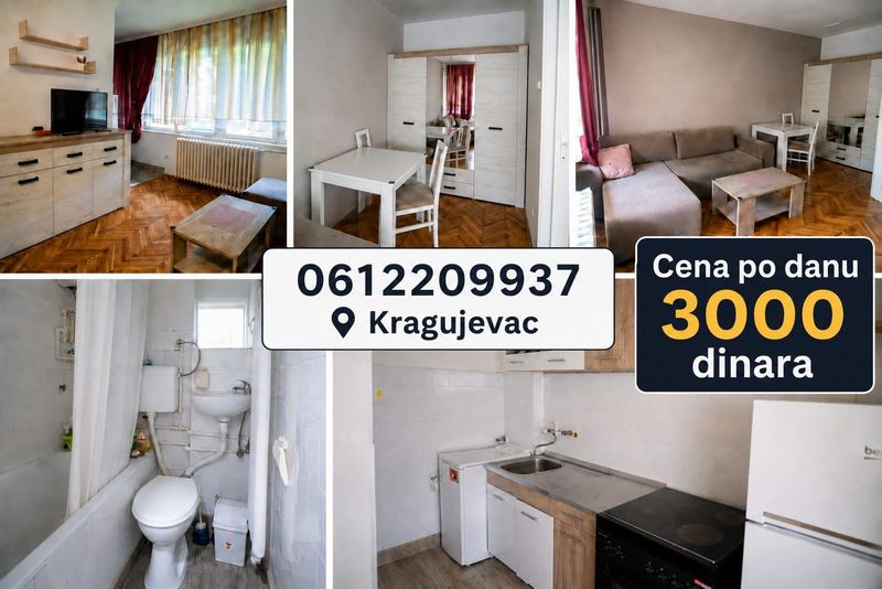 Stan na dan Erdoglija Kragujevac — kuhinja, apartman na dan u Kragujevac (fotografija 3 od 8)